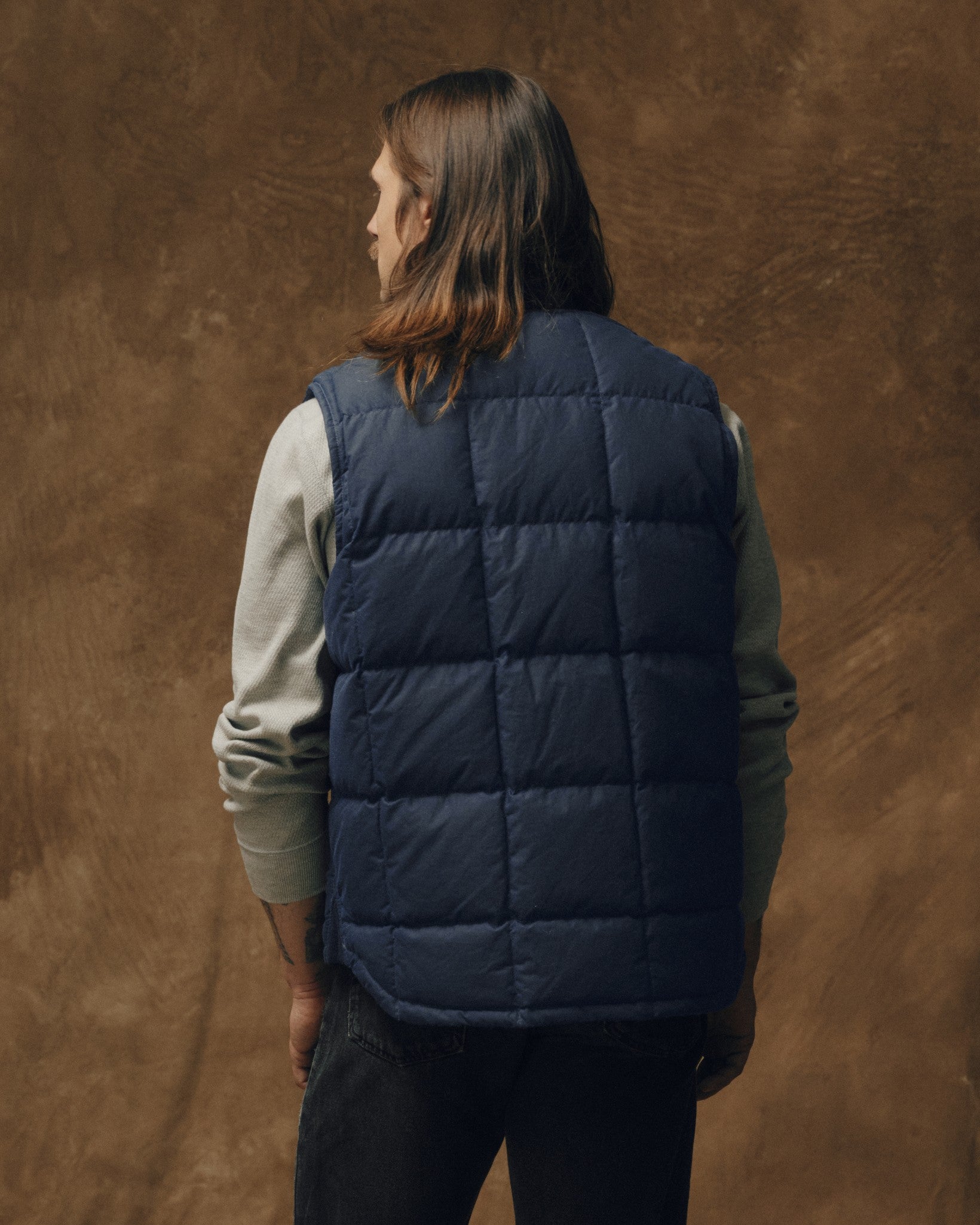 Alternative view of Waxed Down Vest - Night Sky