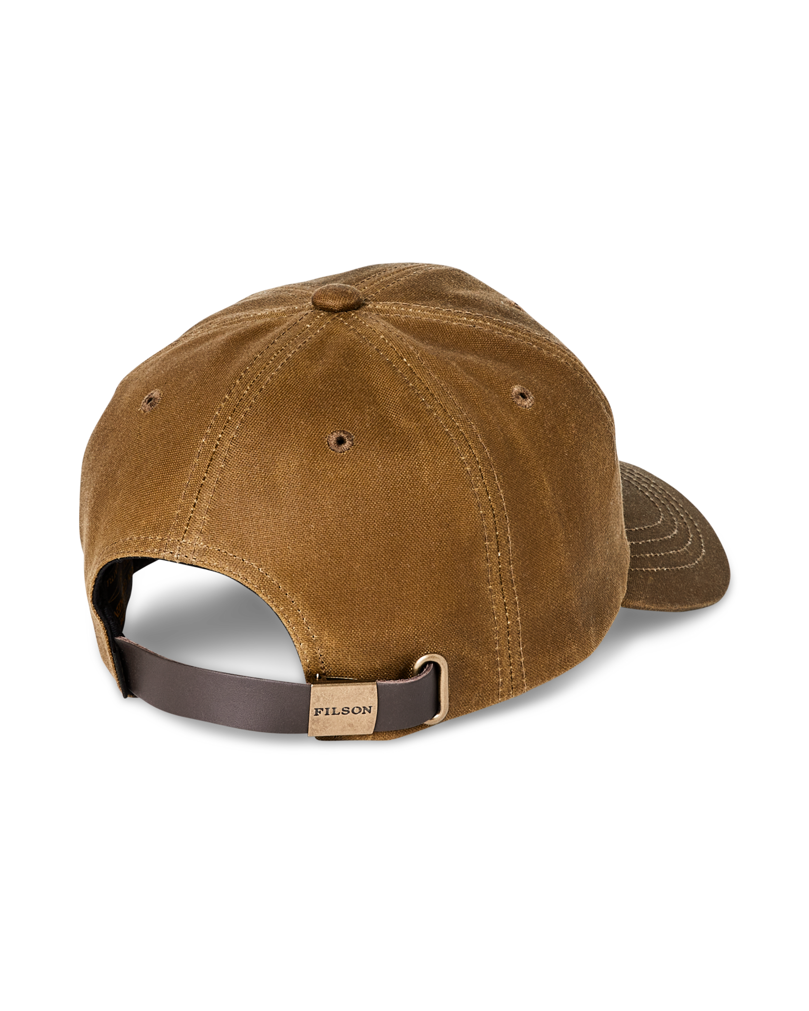 Alternative view of Waxed Low-profile Logger Cap - Dark Khaki