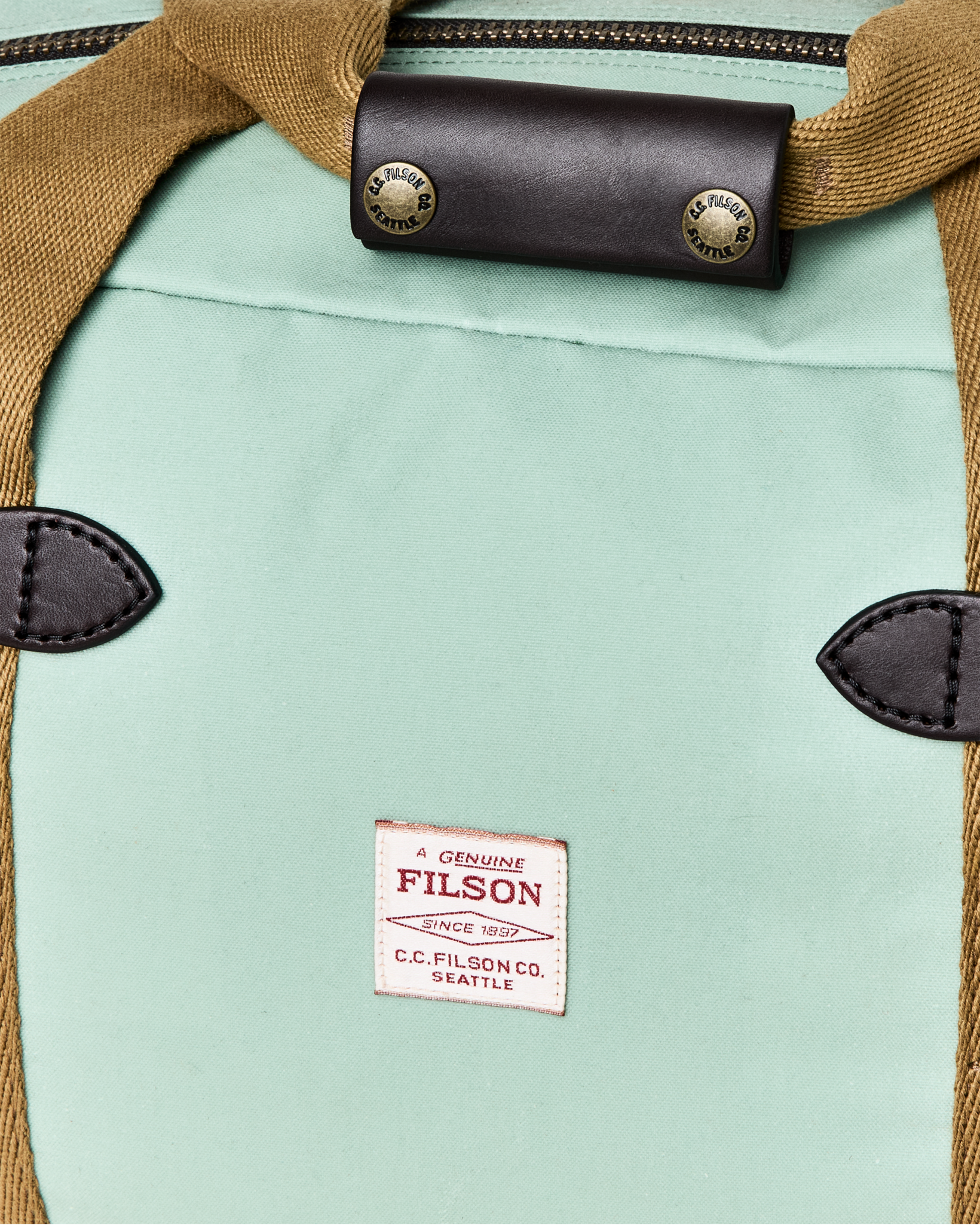Small Tin Cloth Duffle Bag - Granite Green - Image 3