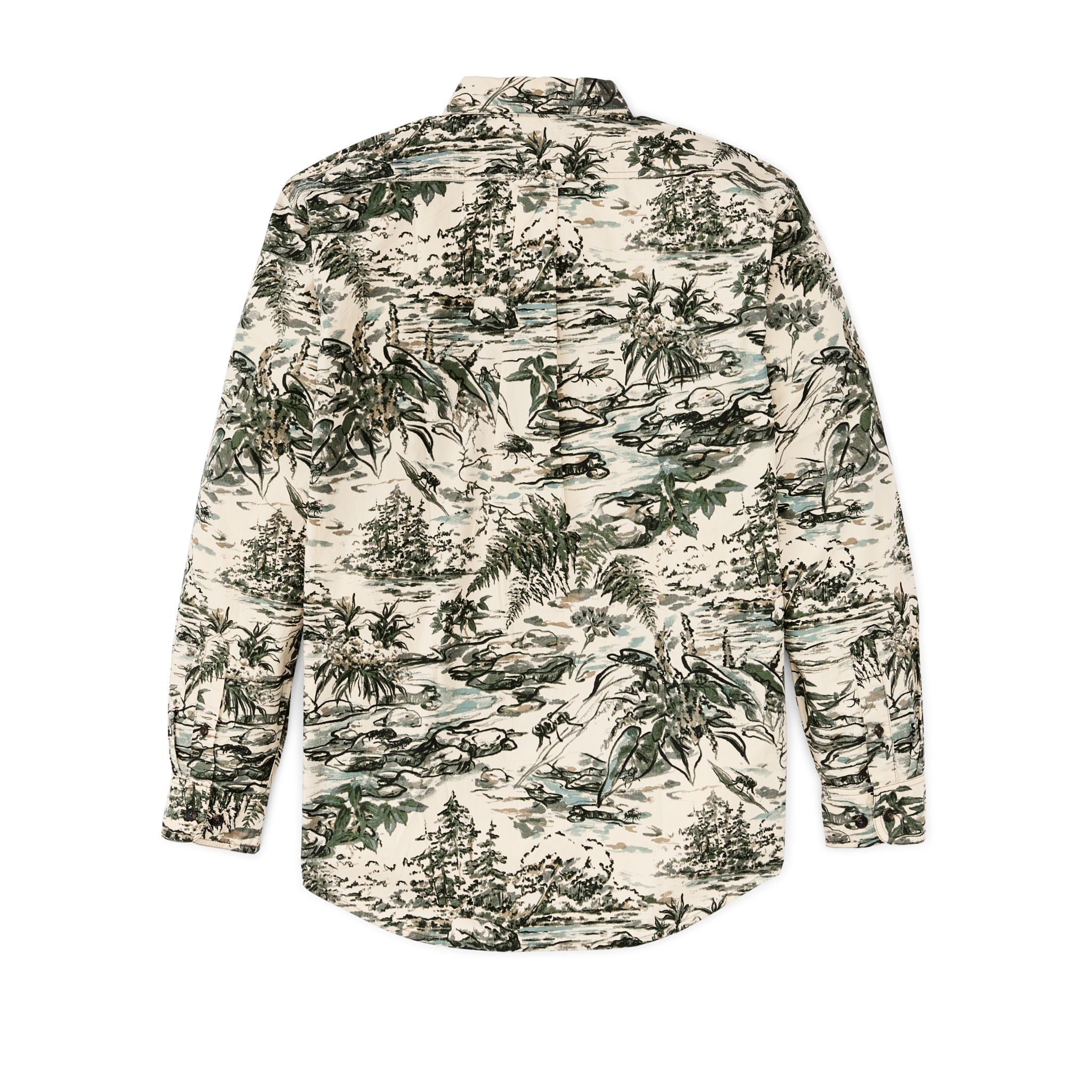 Filson X Housefly Washed Feather Cloth Shirt - Khaki / Scenic - Image 2