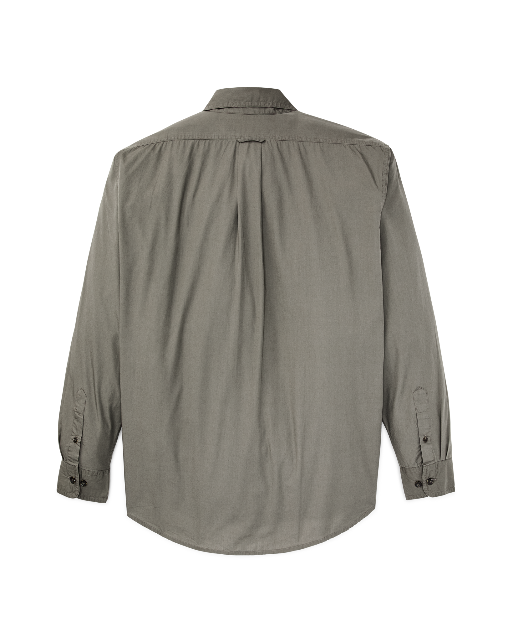 Alternative view of Washed Feather Cloth Shirt - Olive Gray