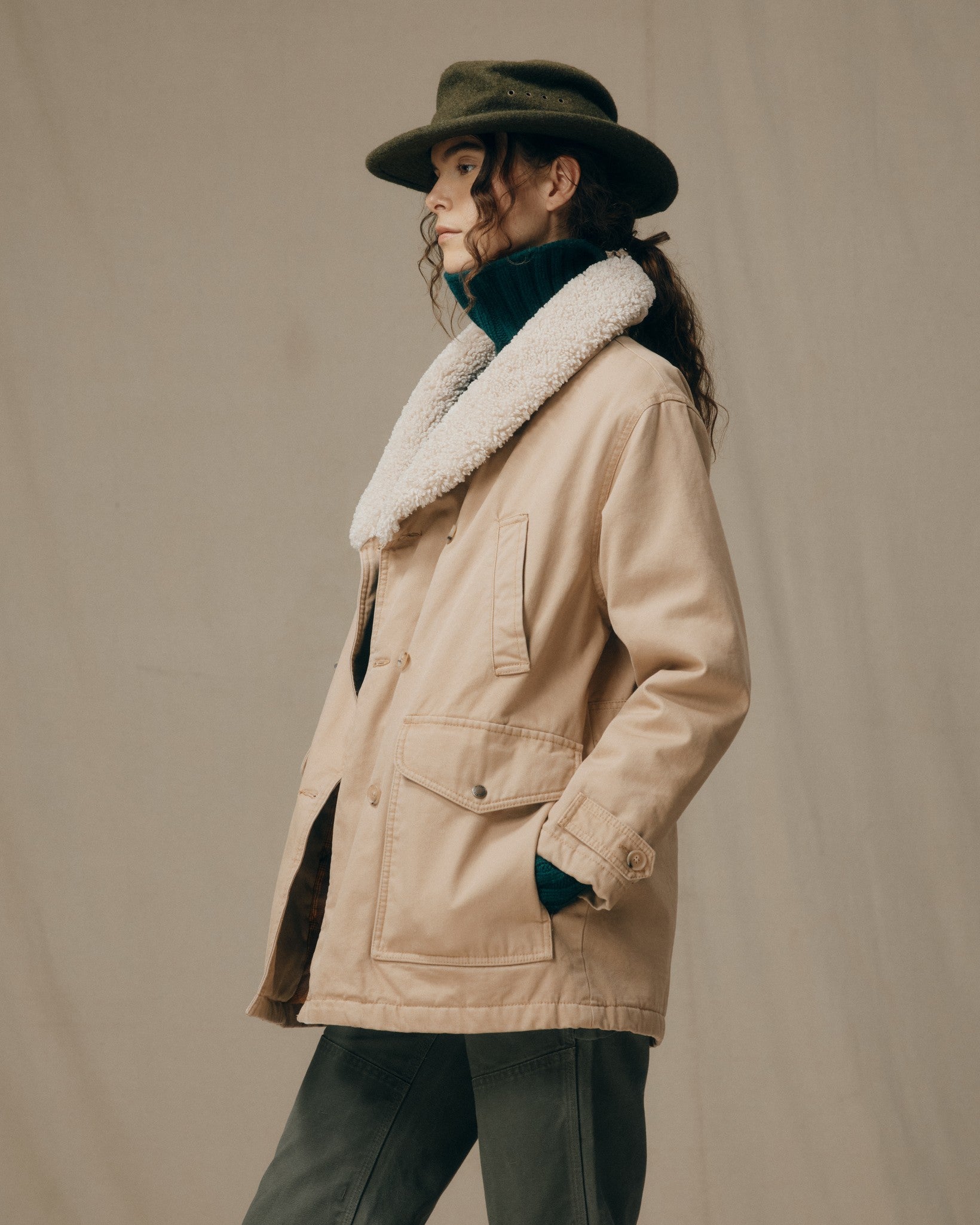 Alternative view of Women's Canvas Packer Coat - Natural