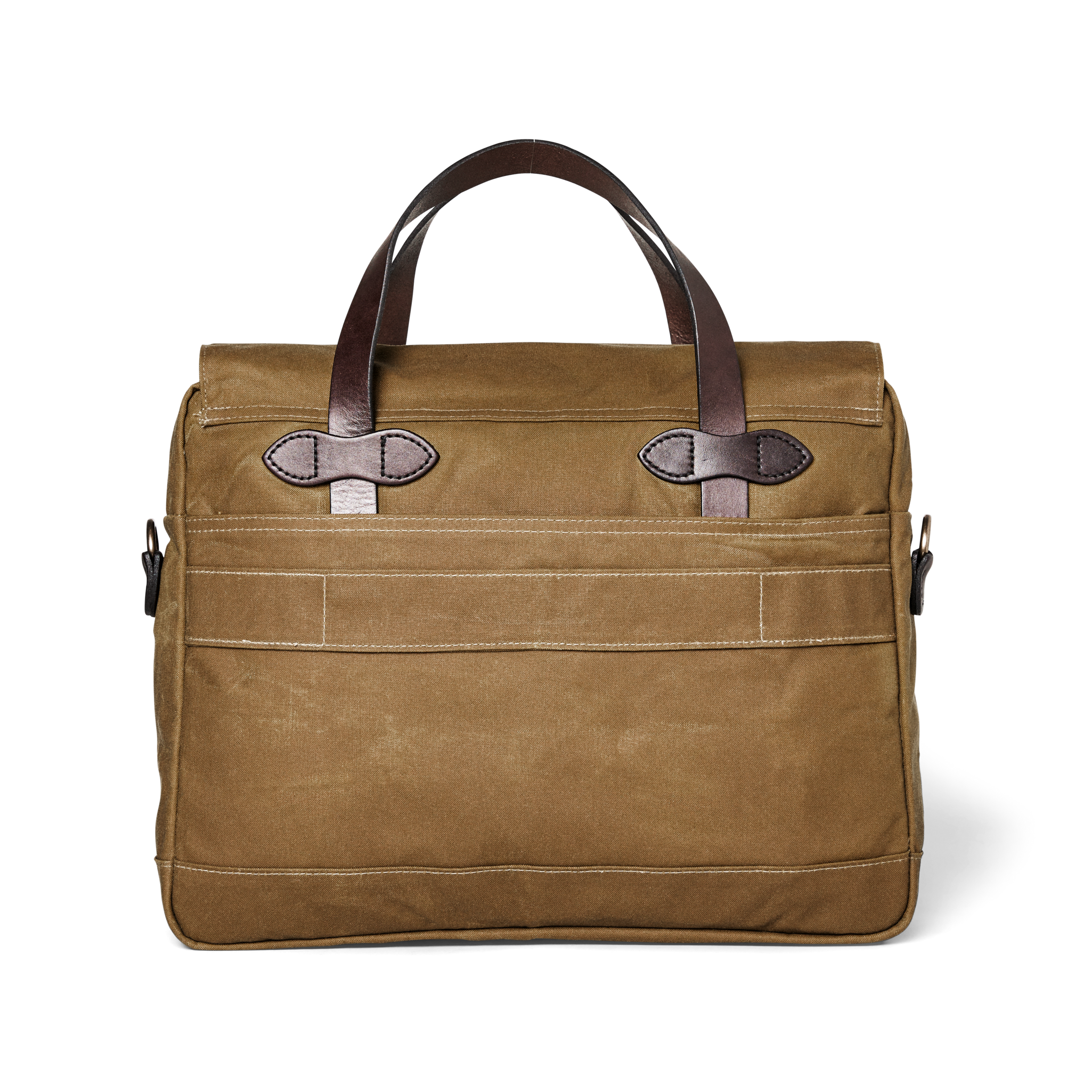 24 Hour Tin Cloth Briefcase - Dark Tan - Image 3