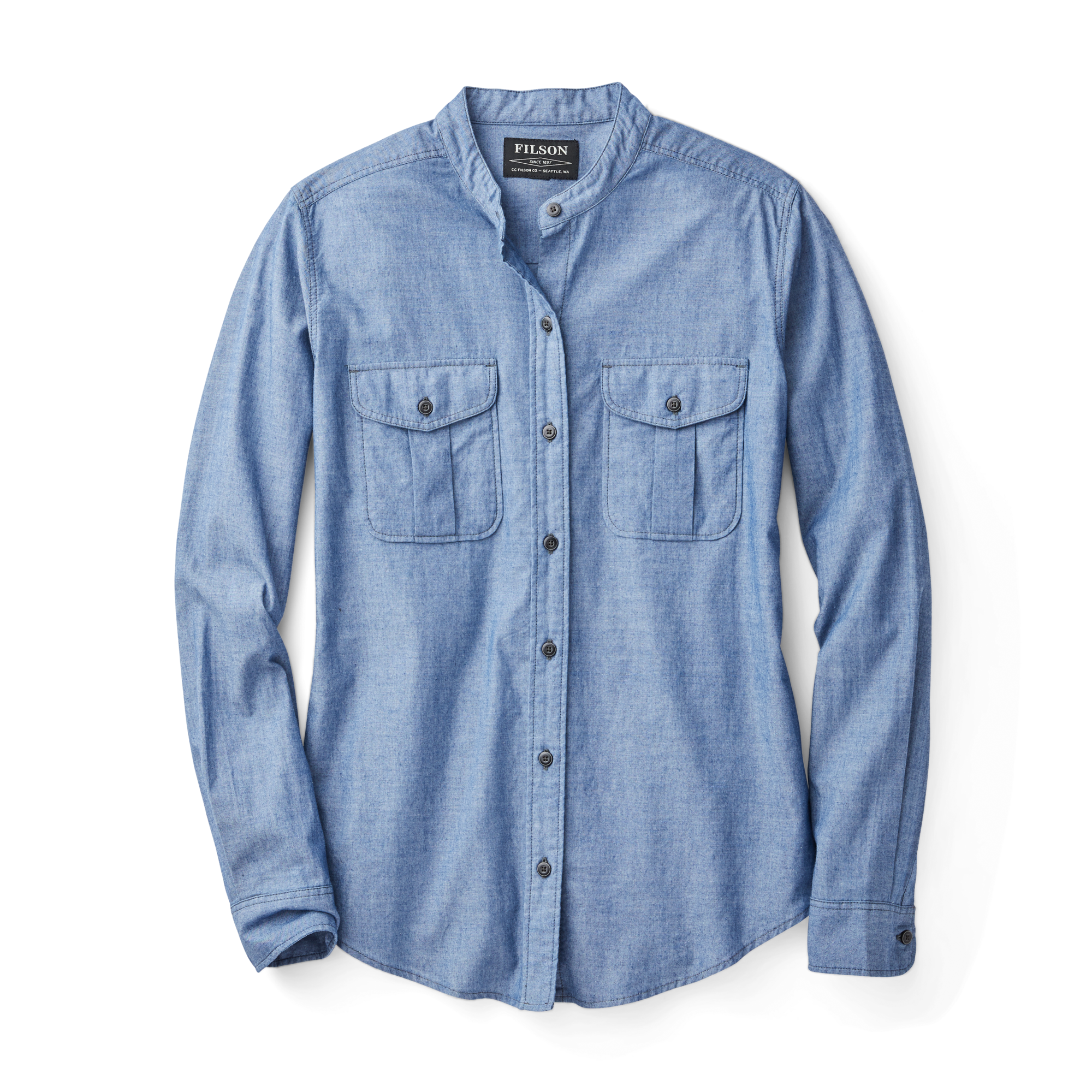 Women's Kadin Island Shirt - Indigo Chambray - Image 2