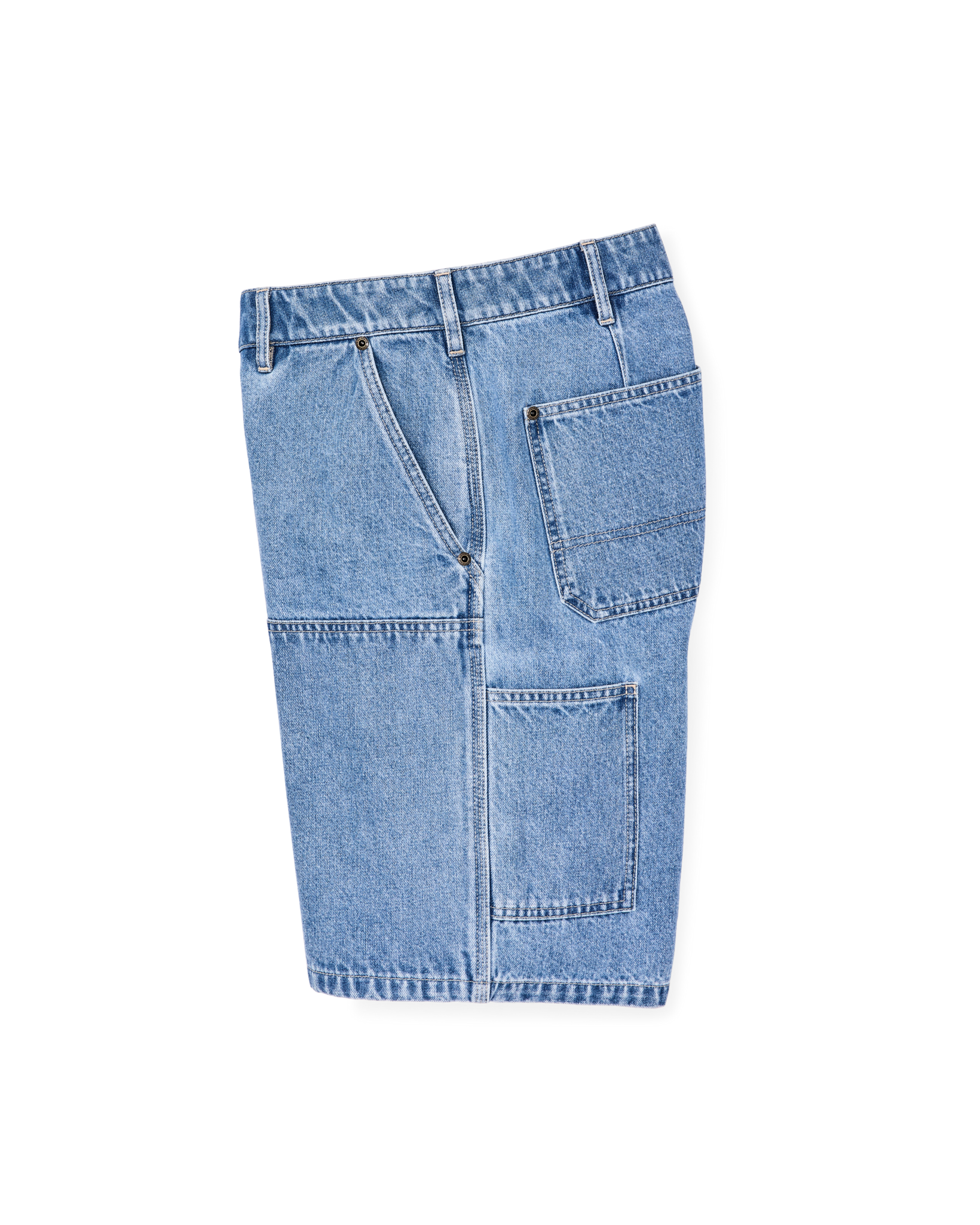 Women's 11-oz. Denim Work Shorts - Medium Indigo - Image 6