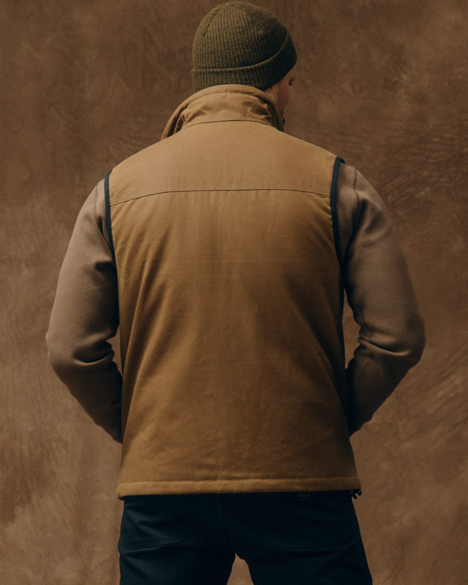 Alternative view of Tin Cloth Primaloft Vest - Dark Tan 2