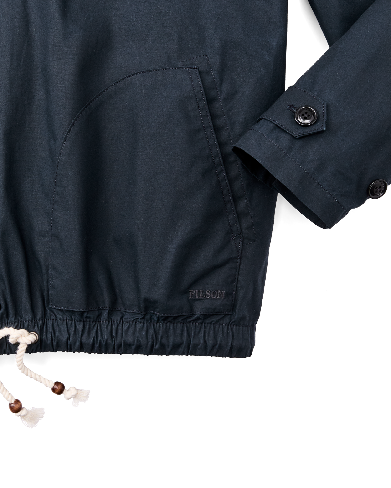 Women's Dry Wax Hooded Popover - Navy - Image 5