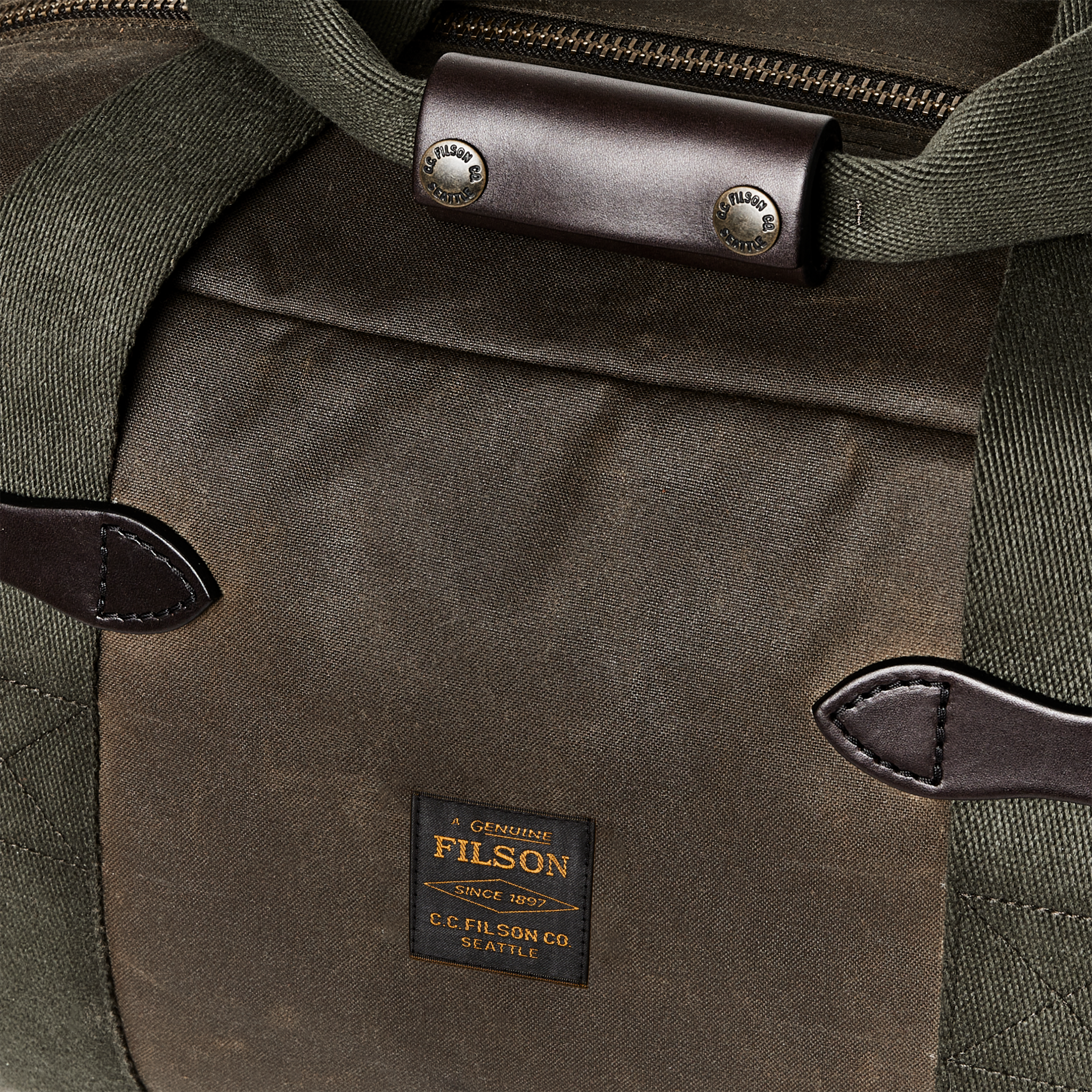 Small Tin Cloth Duffle Bag - Otter Green - Image 7