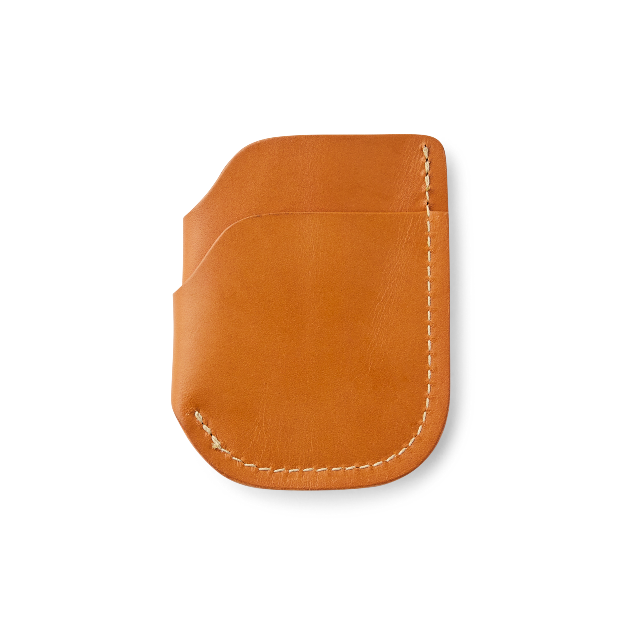Alternative view of Bridle Leather Front Pocket Cash & Card Case - Tan Leather