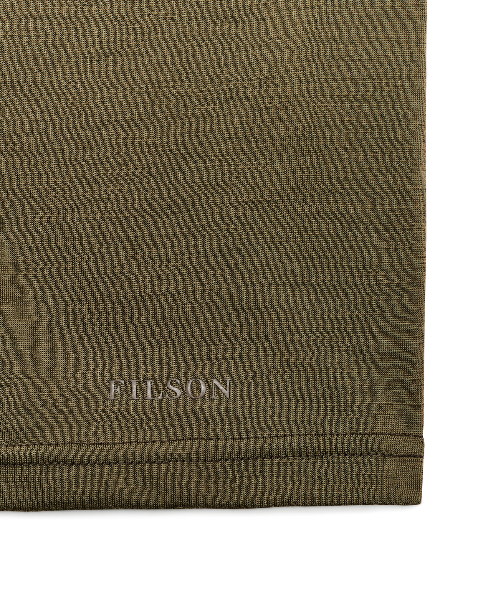 210g Merino Wool Short Sleeve Crewneck T-Shirt - Dark Olive - Image 7