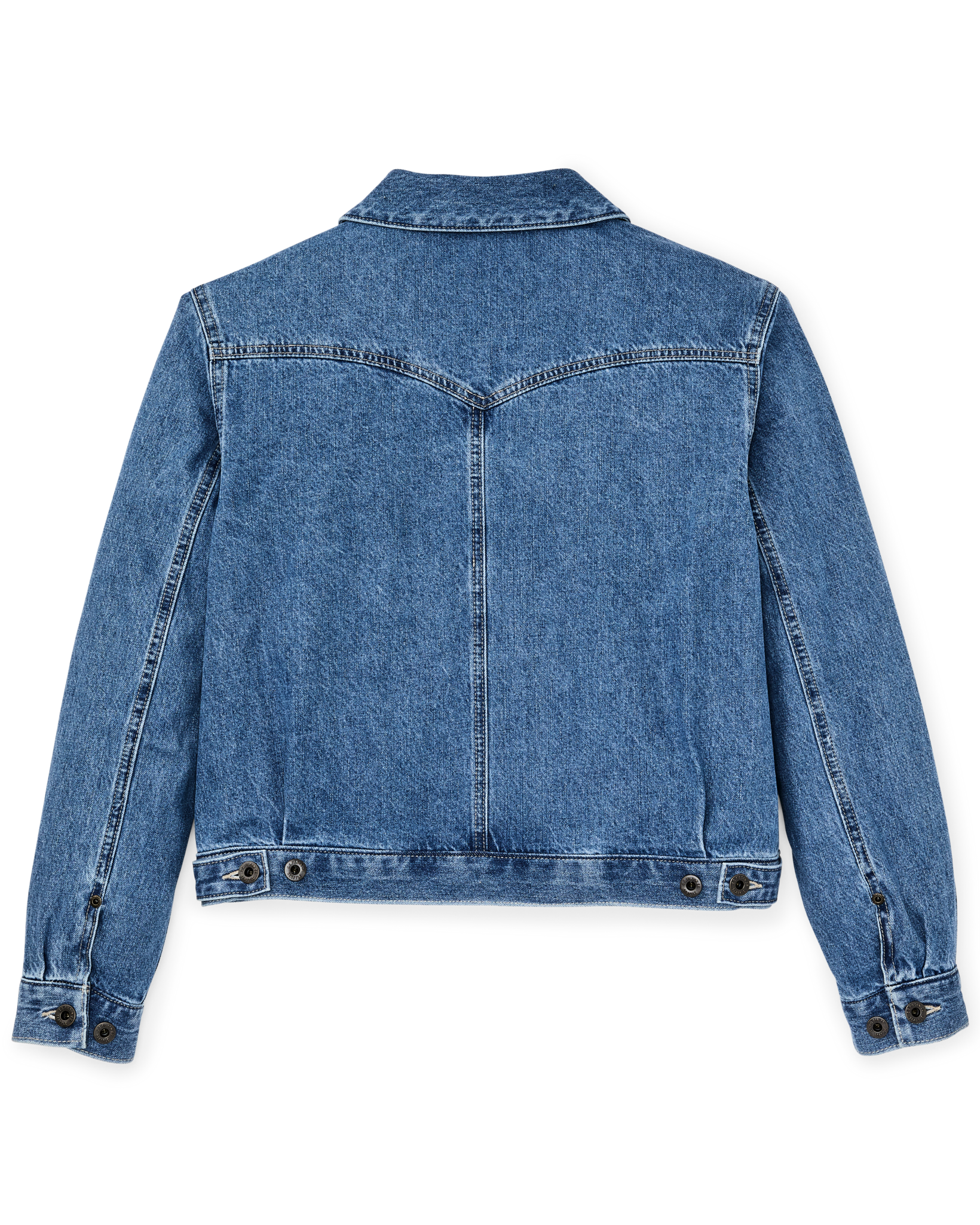 Women's Western Denim Jacket - Light Indigo - Image 7