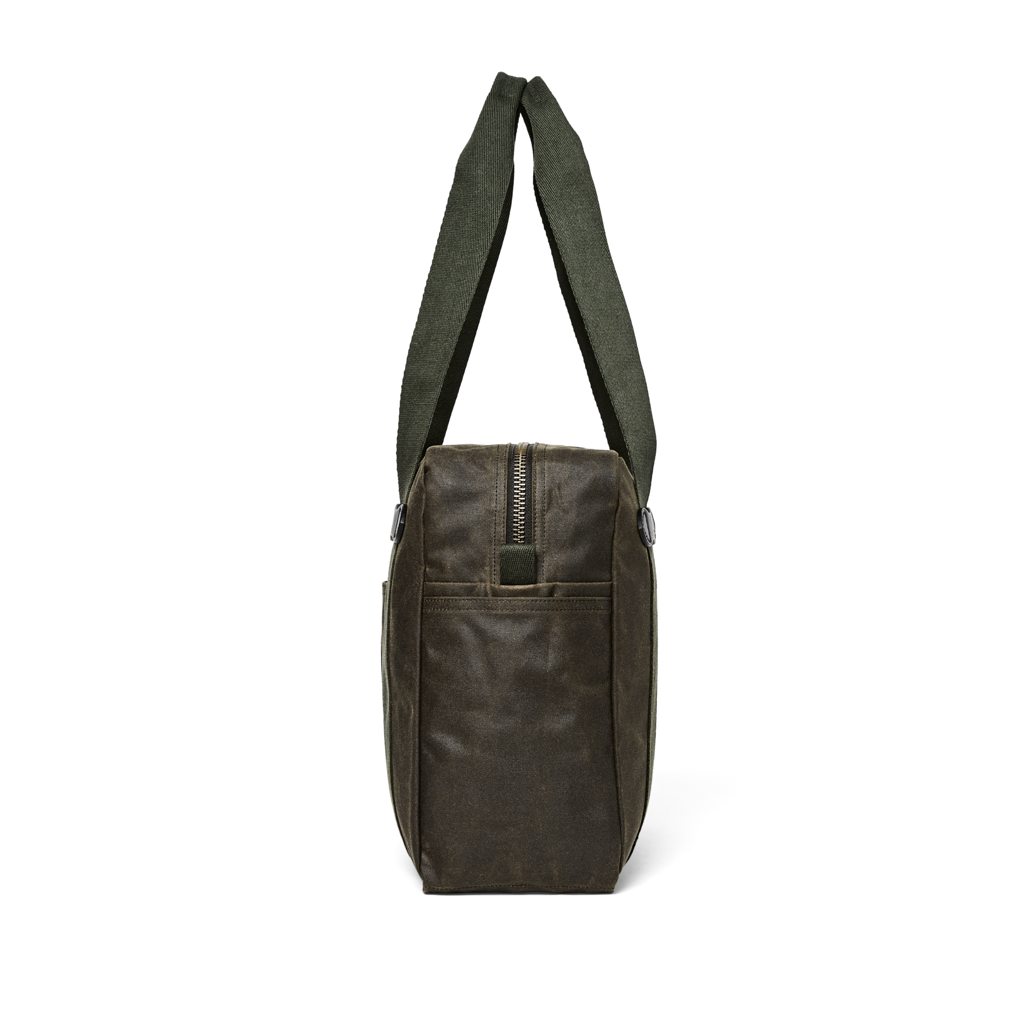 Tin Cloth Zipper Tote Bag - Otter Green - Image 2