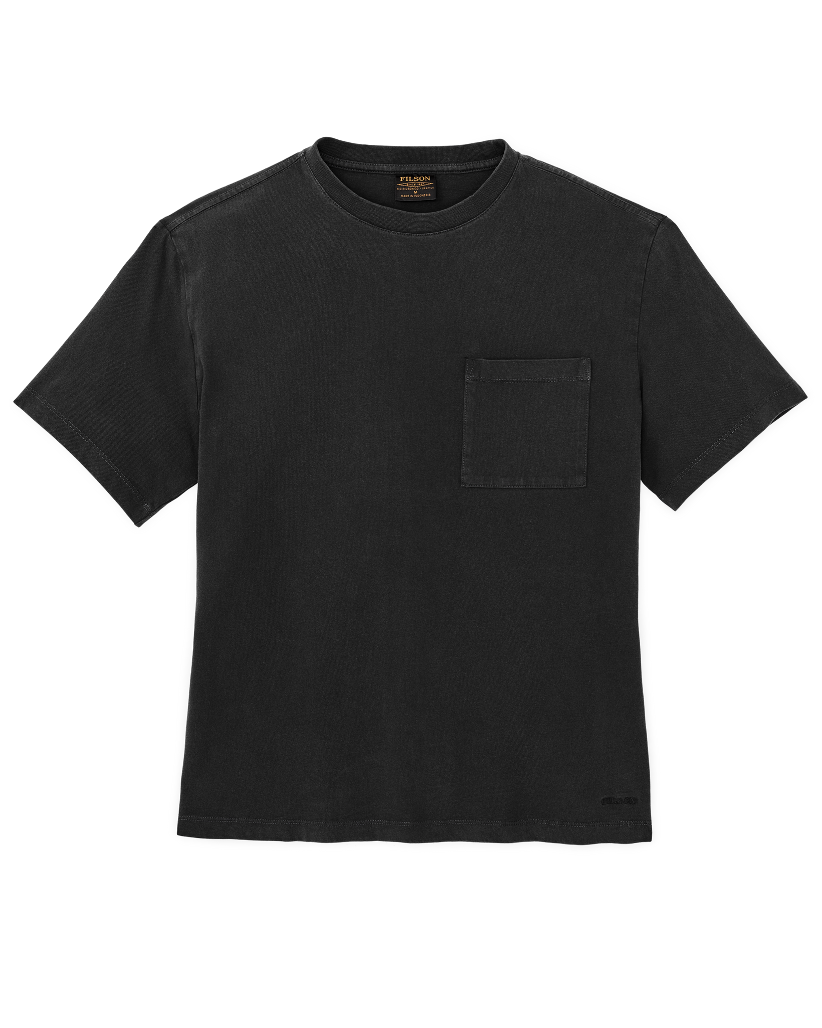 Women's Short Sleeve Pocket Tee - Faded Black - Image 5