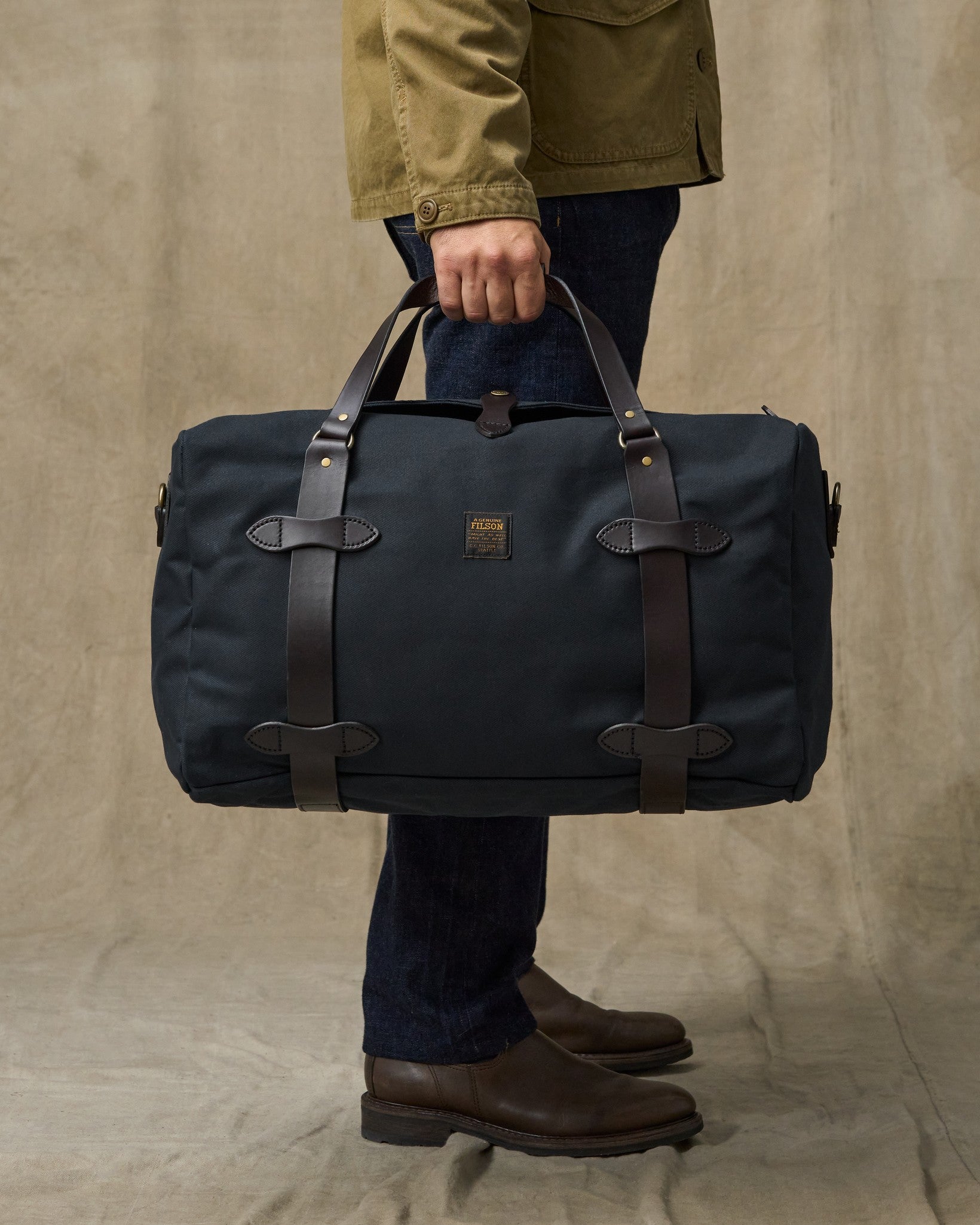 Alternative view of Medium Rugged Twill Duffle Bag - Navy