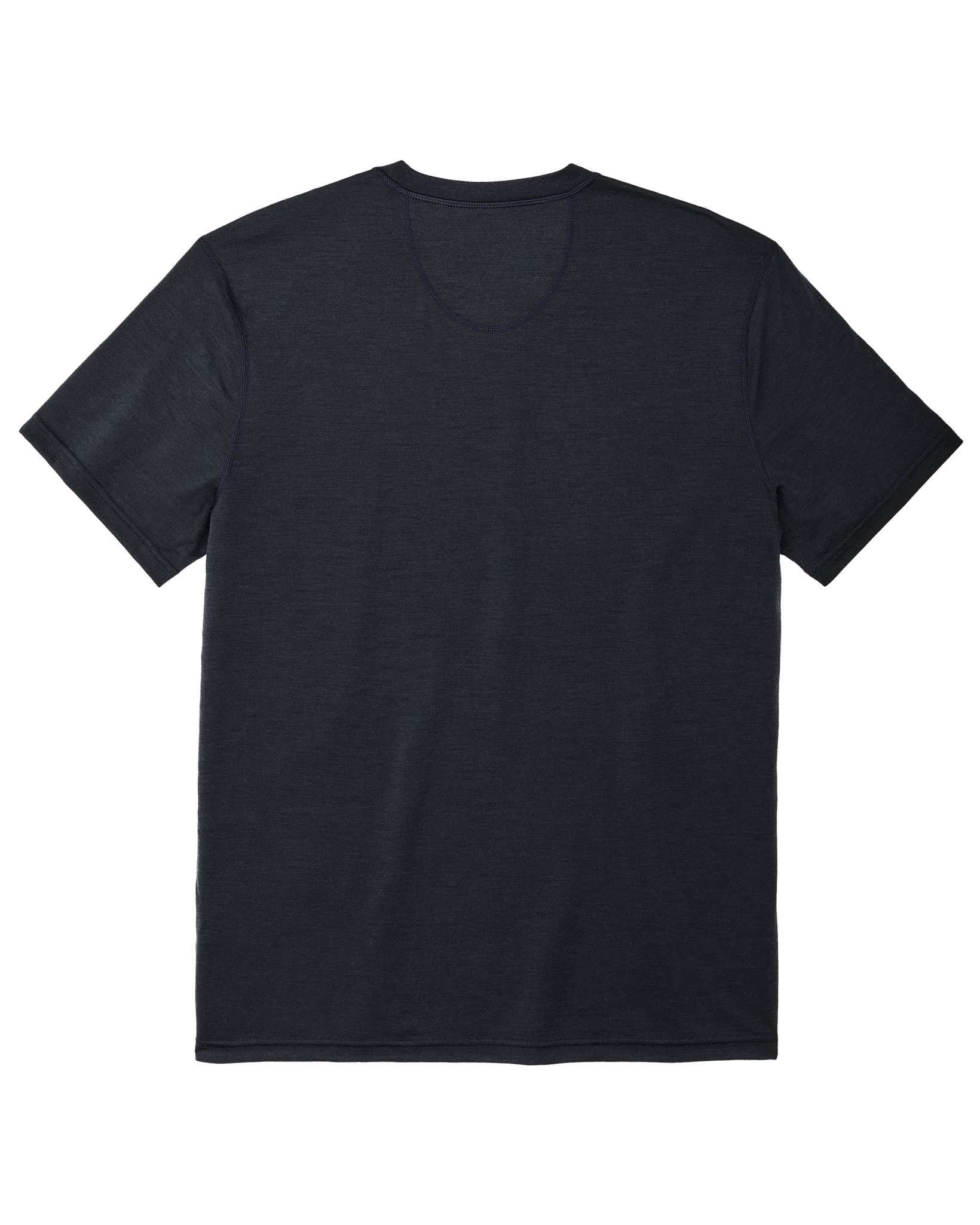 210g Merino Wool Short Sleeve Crewneck T-Shirt - Dark Navy - Image 6