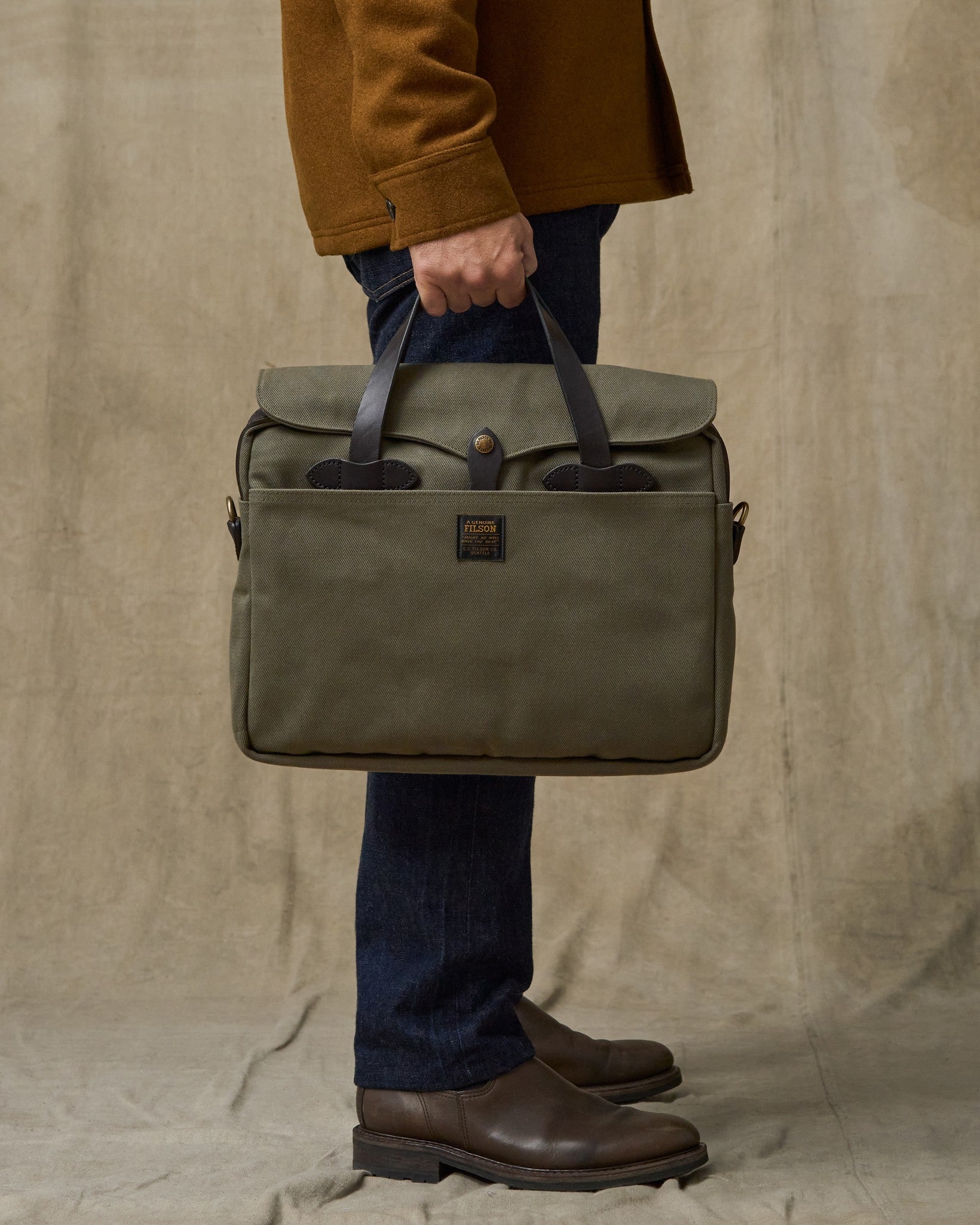 Alternative view of Rugged Twill Original Briefcase - Otter Green